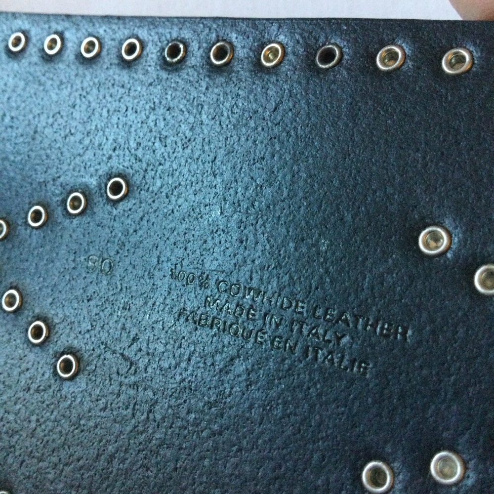 ISABEL MARANT TELMA WIDE STUDDED LEATHER BELT L/XL 90cm NWOT - Picture 14 of 16